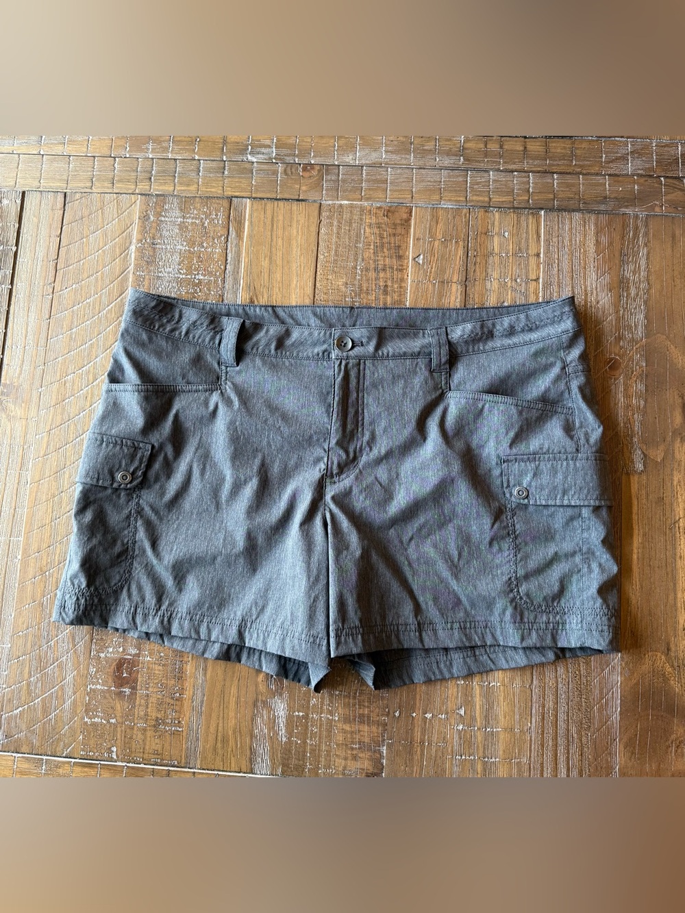 Eddie Bauer Charcoal Gray Women's Cargo Shorts